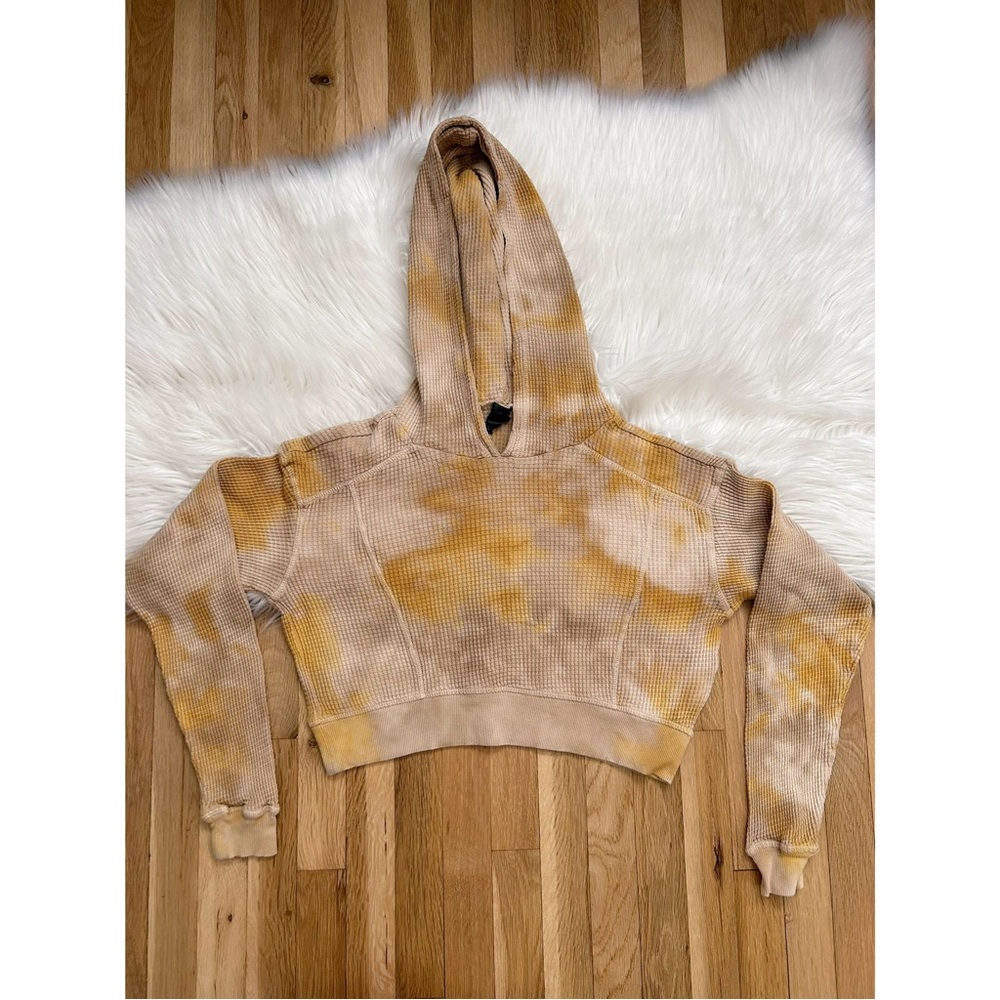 Wild Fable Waffle Knit Garment Dye Cropped Hoodie - Picture 5 of 16